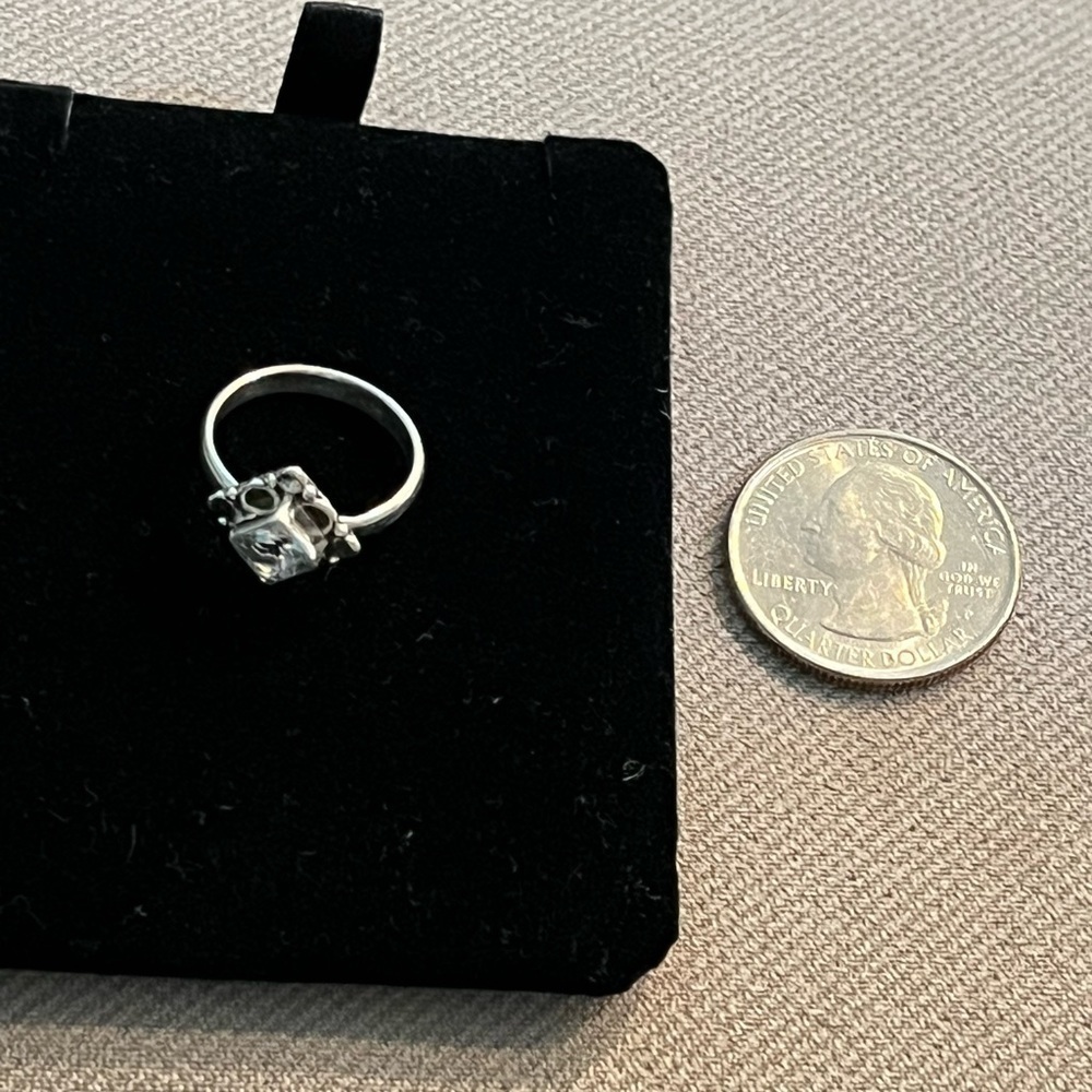 Sterling silver and natural topaz ring, size 5, new! - Picture 8 of 9